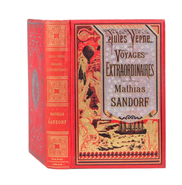 Mathias Sandorf par Jules Verne. Illustrations de Férat. Paris, Bibliothèque d'…