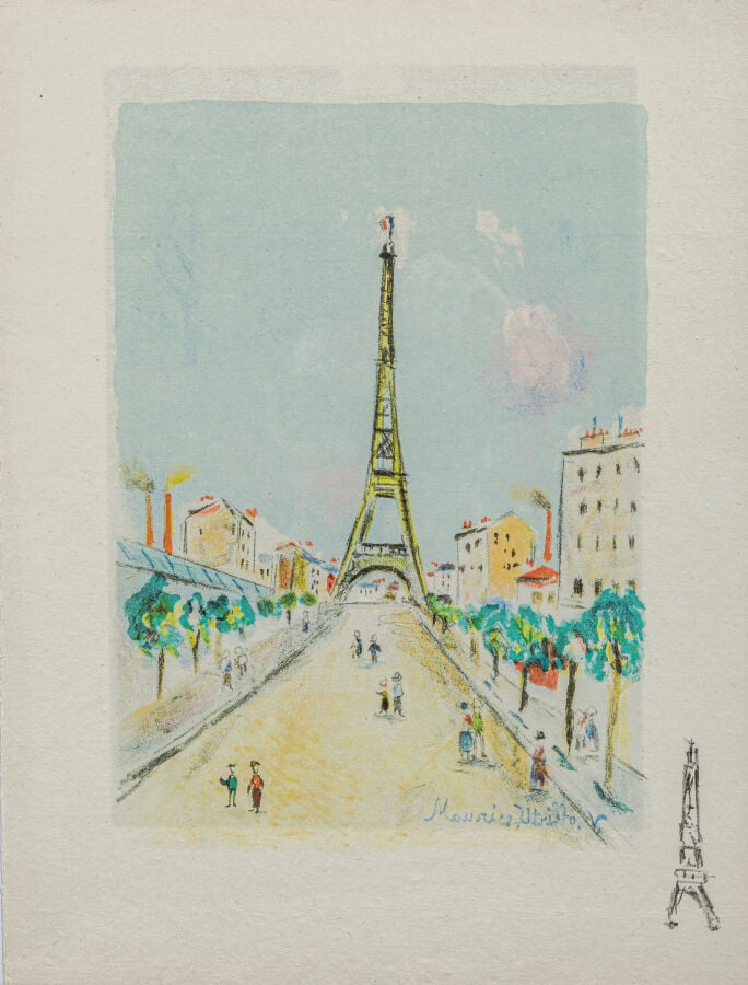 MAURICE UTRILLO (1883-1955) - Ensemble de 10 lithographies en couleurs provenan…