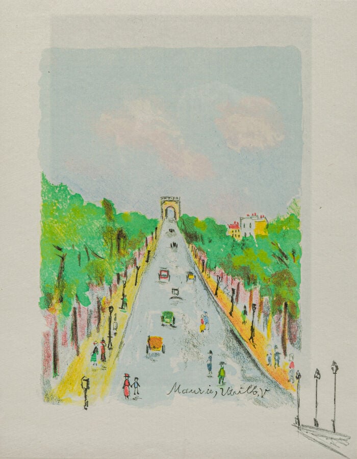 MAURICE UTRILLO (1883-1955) - Ensemble de 10 lithographies en couleurs provenan…