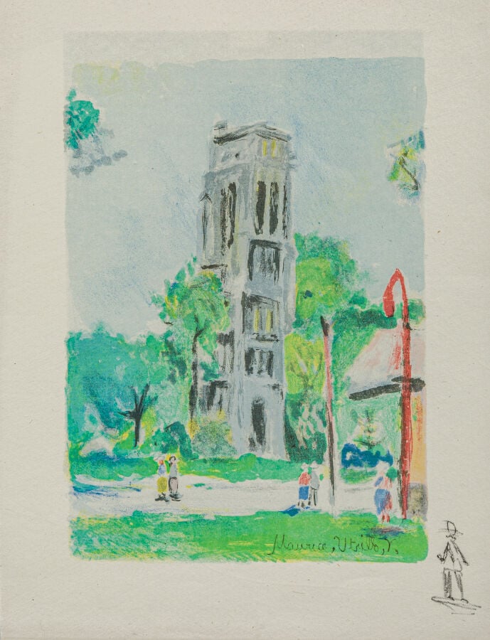 MAURICE UTRILLO (1883-1955) - Ensemble de 10 lithographies en couleurs provenan…