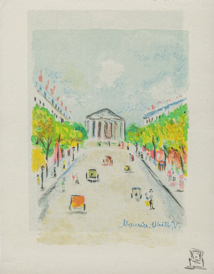 MAURICE UTRILLO (1883-1955) - Ensemble de 10 lithographies en couleurs provenan…
