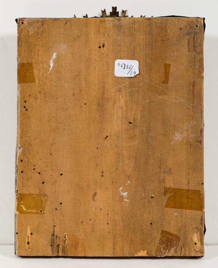 Mère de Dieu de Vladimir - Russie fin 19e siècle - Oklad en cuivre - 22.5 x 27.…