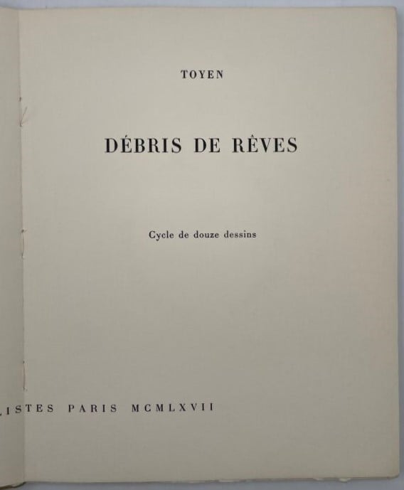 RADOVAN IVSIC - Le puits, dans la tour/ TOYEN, Débris de rêves, Editions surréa…