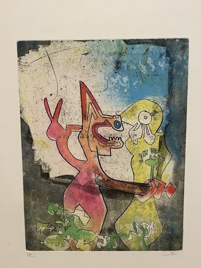 ROBERTO MATTA (1911-2002) - Eau-forte et aquatinte sur vélin, signée (signature…