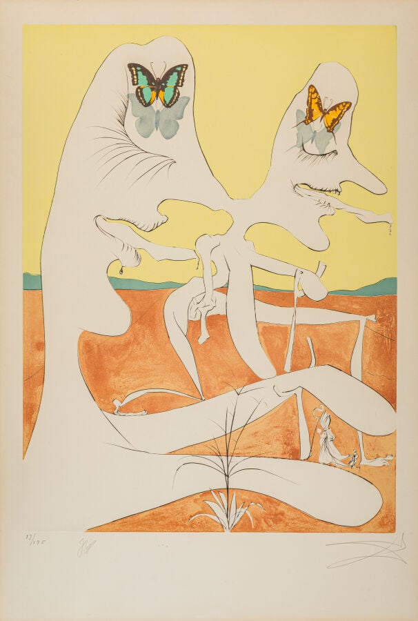 SALVADOR DALI (1904-1989) - Papillons de l'anti-matière, 1974 (Michler, Löpsing…
