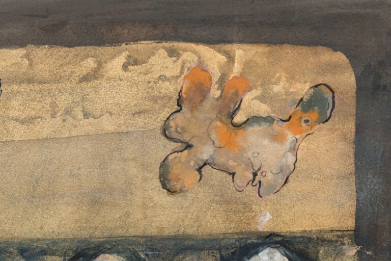 SLAVKO KOPAČ (1913-1995) - Arbres et oiseaux, 1963 - Gouache sur papier maroufl…