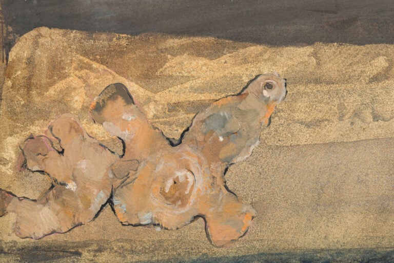 SLAVKO KOPAČ (1913-1995) - Arbres et oiseaux, 1963 - Gouache sur papier maroufl…