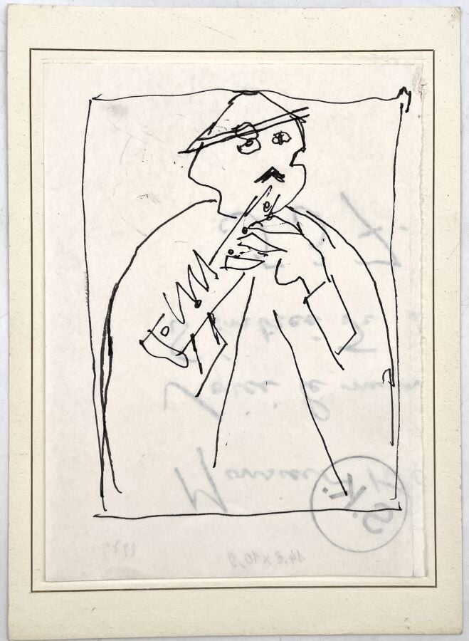 SLAVKO KOPAČ (1913-1995) - Chute d'eau, 1963 ,encre sur papier, signée en haut…