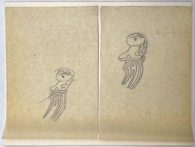 SLAVKO KOPAČ (1913-1995) - Composition animé, stylo bille sur papier de soie, p…