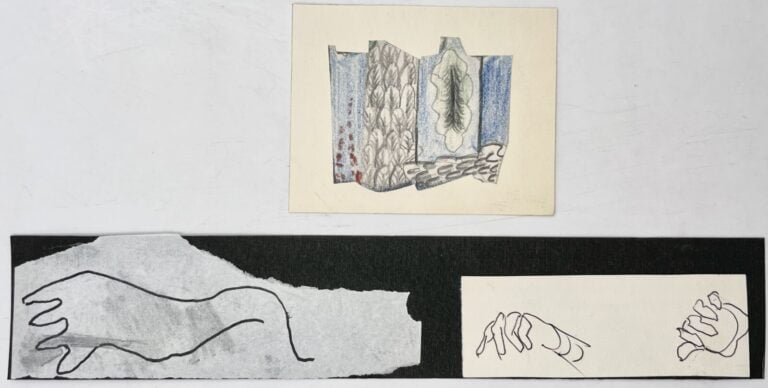 SLAVKO KOPAČ (1913-1995) - Composition, arrachage de papier collé, partiellemen…