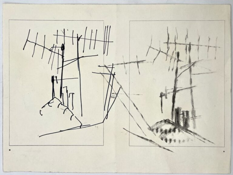 SLAVKO KOPAČ (1913-1995) - Composition, encre et feutre sur papier, cachet « Sl…