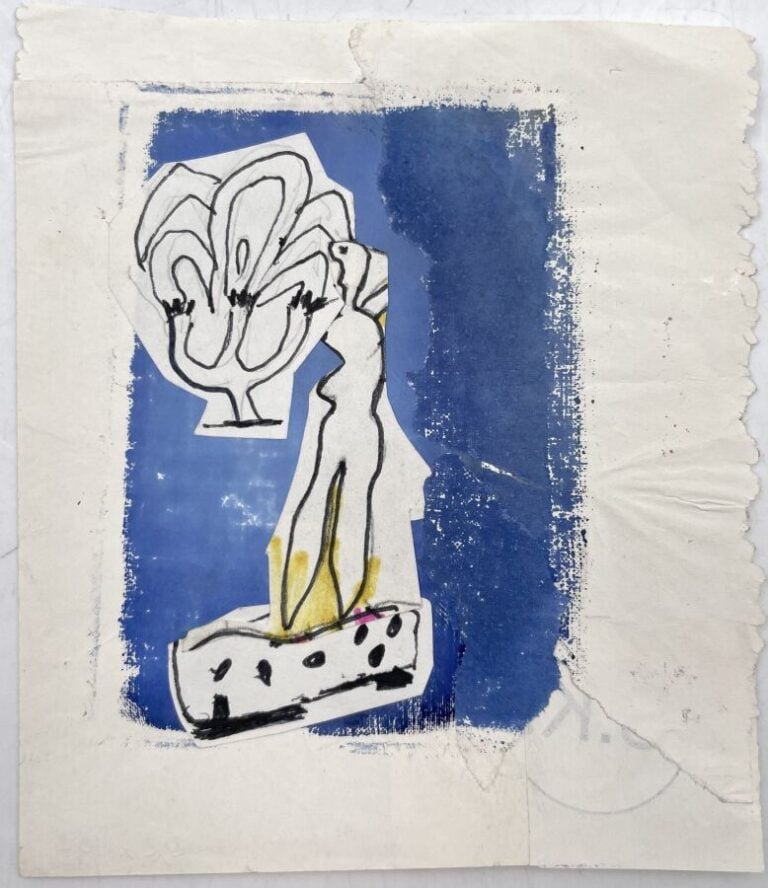 SLAVKO KOPAČ (1913-1995) - Composition, frottage de crayon sur papier, cachet d…