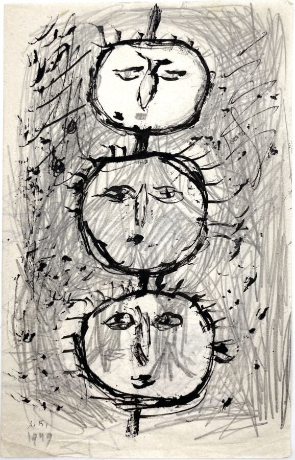 SLAVKO KOPAČ (1913-1995) - Danseuse, 1959 encre sur papier, signée et datée en…