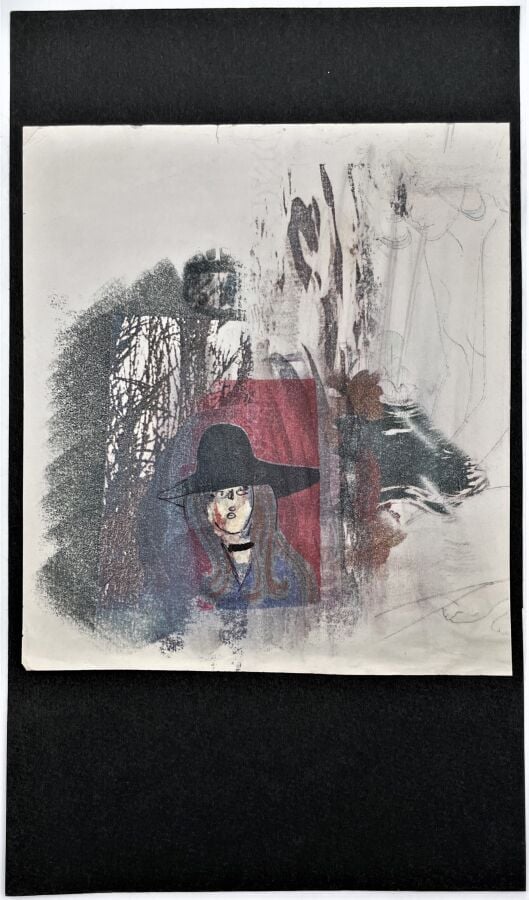 SLAVKO KOPAČ (1913-1995) - En partant de l'école…,encre sur morceau de papier,…