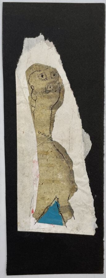 SLAVKO KOPAČ (1913-1995) - Homme à la pipe et au parapluie, 1948-1949, encre su…