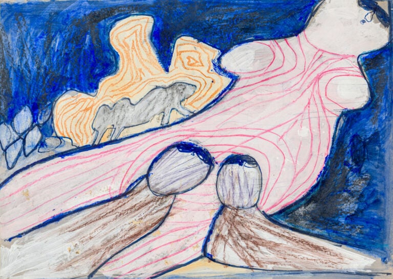 SLAVKO KOPAČ (1913-1995) - Les jumeaux, 1970 - Huile, gouache, craies de couleu…