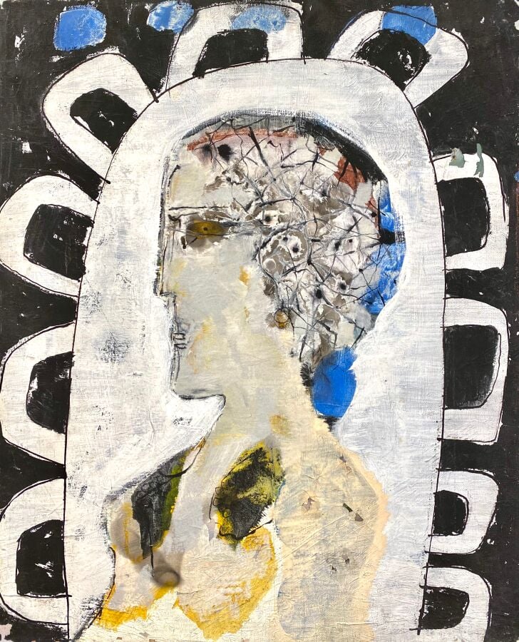 SLAVKO KOPAČ (1913-1995) - Miroir, 1972 - Peinture vinylique, encre et gouache…