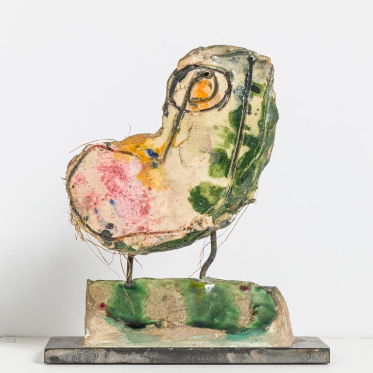 SLAVKO KOPAČ (1913-1995) - Oiseau, 1959 - Terre cuite émaillée et différents ma…