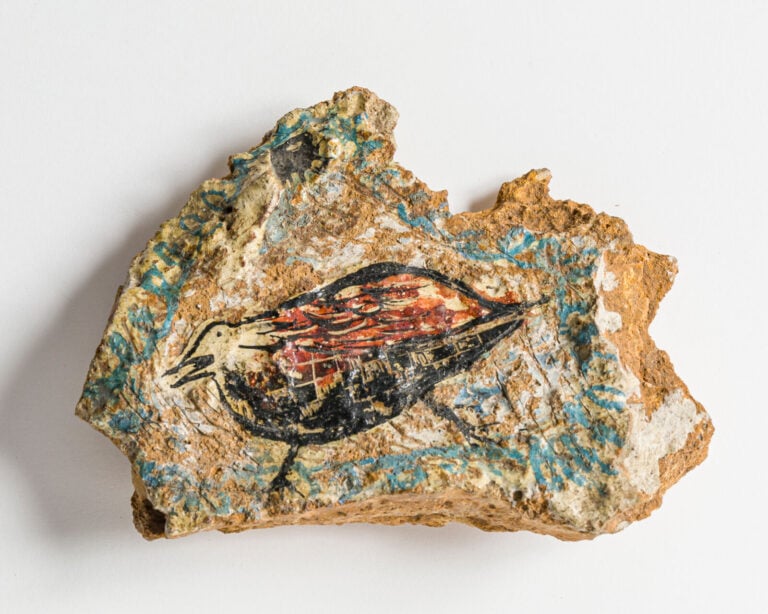 SLAVKO KOPAČ (1913-1995) - Oiseau, - Pierre émaillée et peinte - 11 x 15 cm (en…