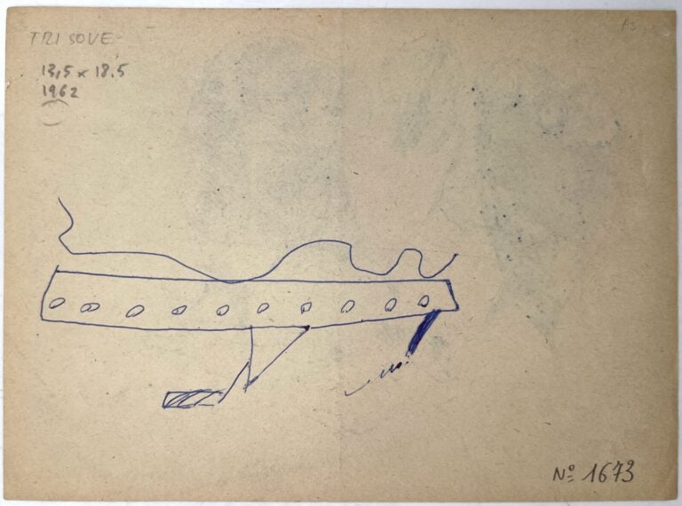 SLAVKO KOPAČ (1913-1995) - Oiseaux, 1962, stylo bille sur papier, signé « Slavk…