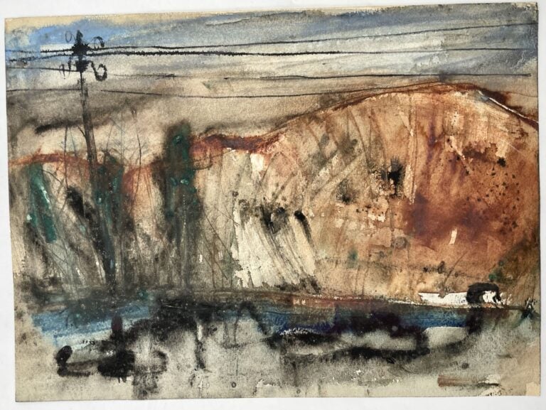 SLAVKO KOPAČ (1913-1995) - Papillons aveugles,1958/1959, aquarelle et encre sur…