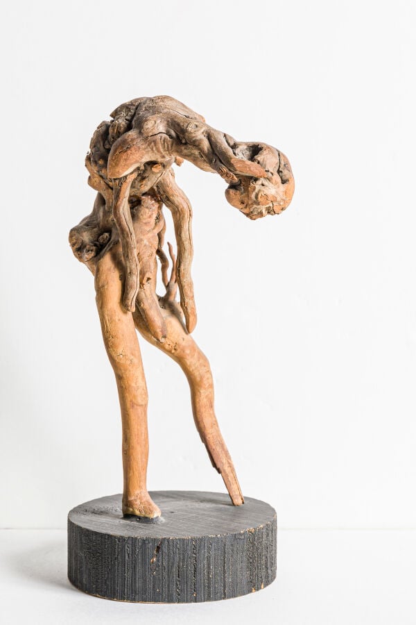 SLAVKO KOPAČ (1913-1995) - Personnage, 1961 - Bois sculpté ( racines), composé…