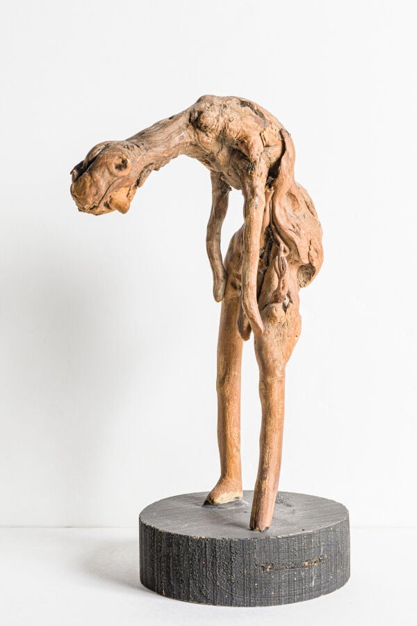 SLAVKO KOPAČ (1913-1995) - Personnage, 1961 - Bois sculpté ( racines), composé…