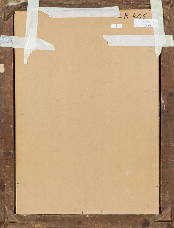 SLAVKO KOPAČ (1913-1995) - Personnage de profil, 1985 - Collage et technique mi…