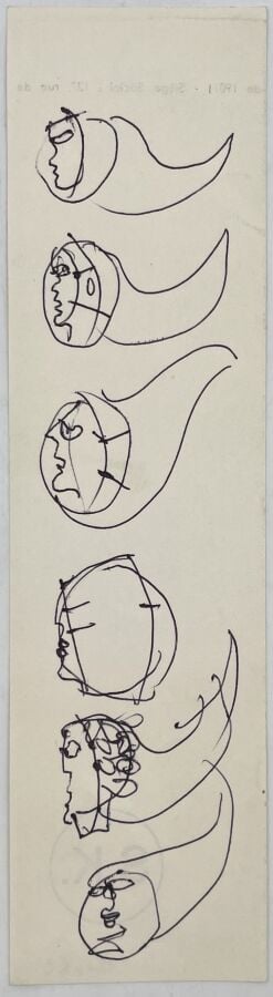 SLAVKO KOPAČ (1913-1995) - Personnage, estampe, cachet du monogramme au dos, -…