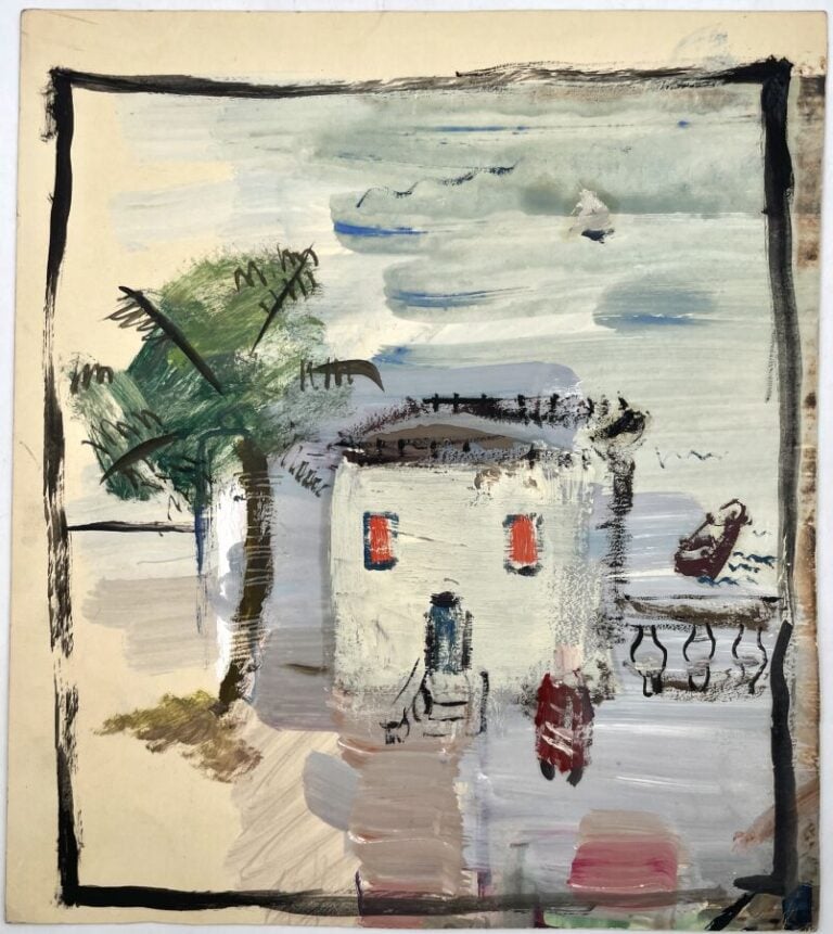SLAVKO KOPAČ (1913-1995) - Personnages ,crayon, gouache, arrachage de papier co…
