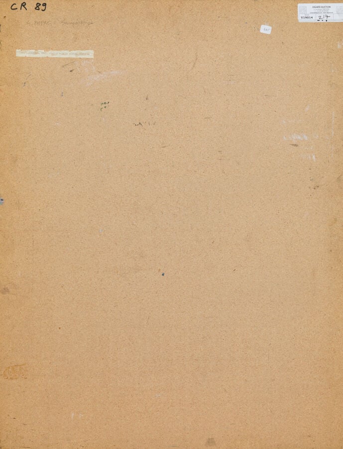 SLAVKO KOPAČ (1913-1995) - Réverie,1965 - Peinture vinylique sur contreplaqué,…
