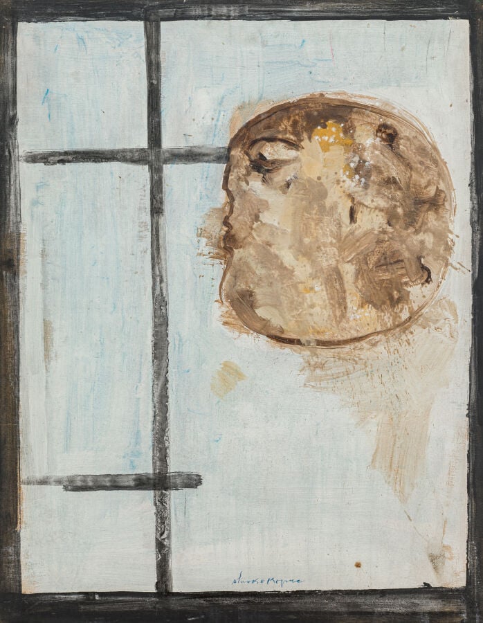 SLAVKO KOPAČ (1913-1995) - Réverie,1965 - Peinture vinylique sur contreplaqué,…