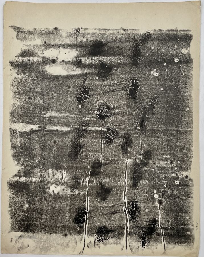 SLAVKO KOPAČ (1913-1995) - Sans titre, double face, encre sur papier, cachet «…