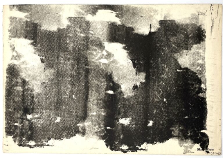 SLAVKO KOPAČ (1913-1995) - Sans titre, double face, encre sur papier, cachet «…