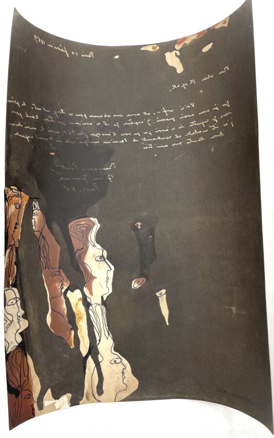 SLAVKO KOPAČ (1913-1995) - Sans titre, encre sur papier, signée dans la partie…