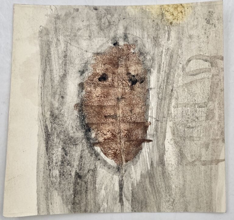 SLAVKO KOPAČ (1913-1995) - Têtes, technique mixte sur papier imprimé au dos, ca…