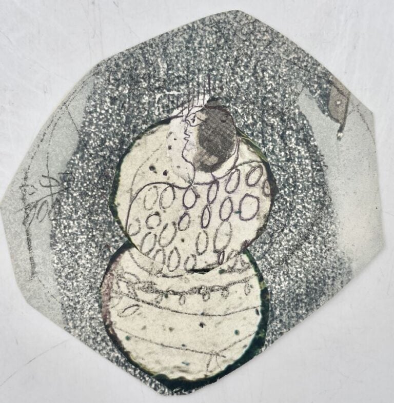 SLAVKO KOPAČ (1913-1995) - Visage de profil,1966 ,encre et technique mixte sur…