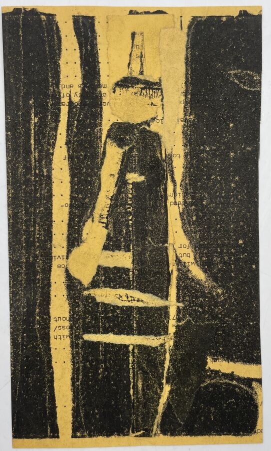SLAVKO KOPAČ (1913-1995) - Visages et pipes, encre sur papier, partiellement co…