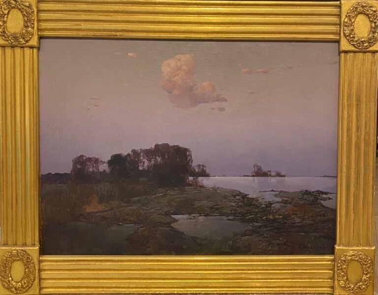 Stepan KOLESNIKOFF (1879-1955) - Paysage nocturne - Huile sur toile, signée en…