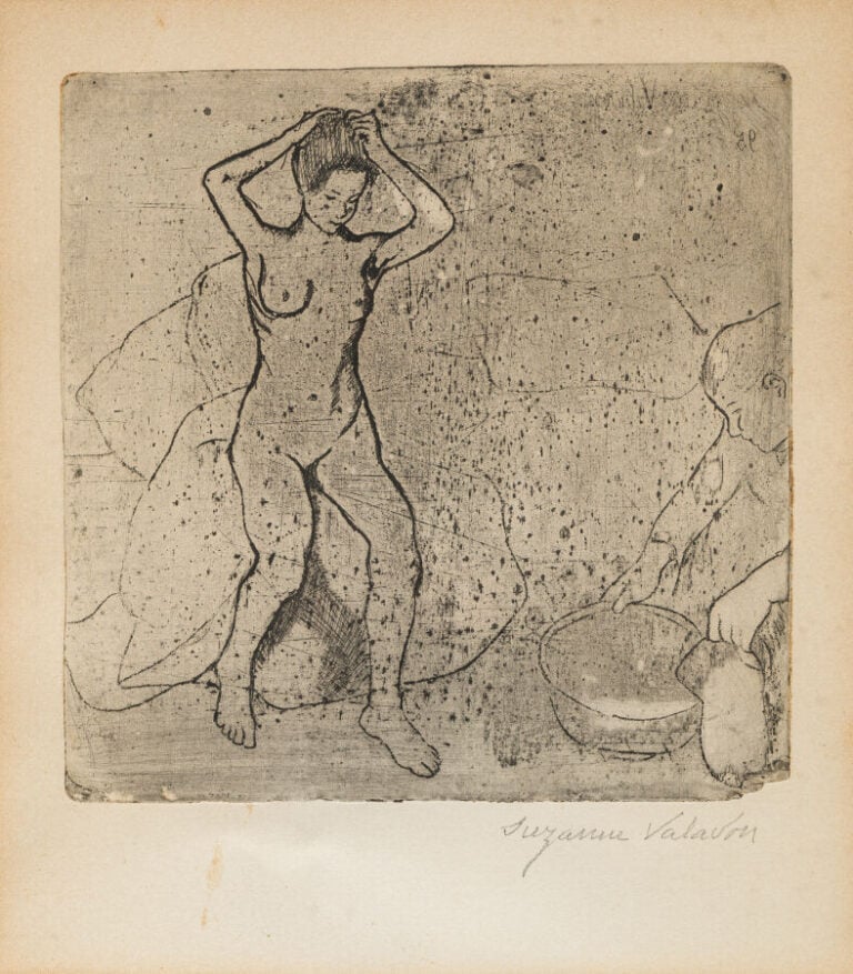 SUZANNE VALADON (1865-1938) - Baigneuse 1932 - Pointe sèche et polissage, signé…