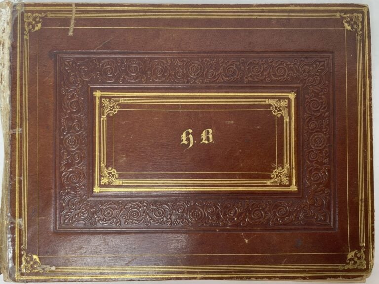 ALBUM contenant environ 38 dessins au crayon ou à la plume vers 1845/46 - (Couv…