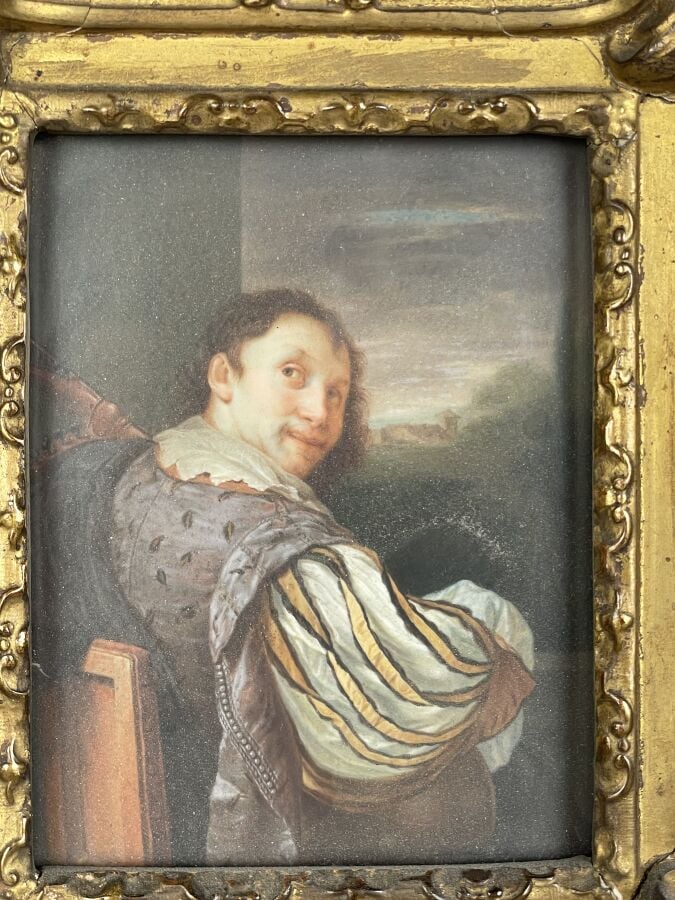 École flamande du XIXe siècle - d'après Frans VAN MIERIS l'Ancien - (Leyde, 163…