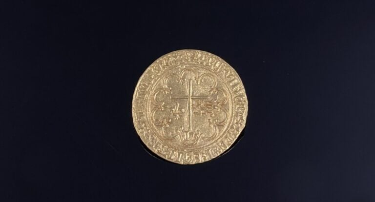 France et Angleterre - Henri VI (1422-1471) - Salut d'or - A : L'archange visit…