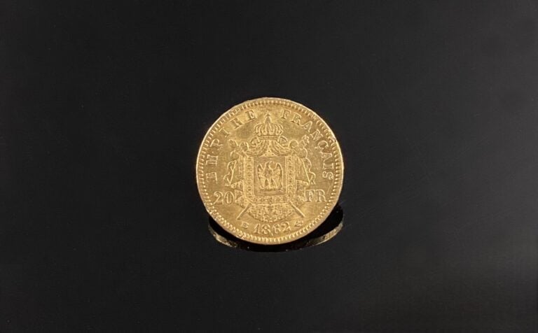 France - Napoléon III (1852-1870) - 20 Francs 1862 BB (Strasbourg) - A : Tête l…