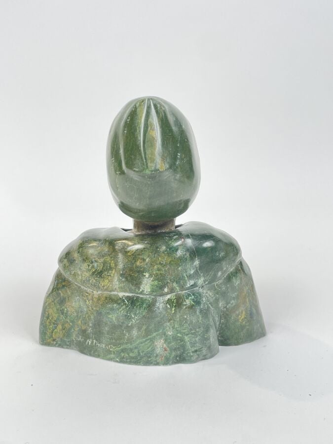 J. NTHAKO - BUSTE d'africain en pierre reconstituée ( - Hauteur : 25 cm - - Lot…