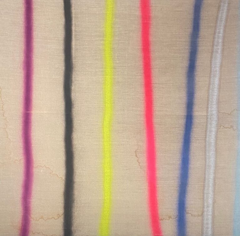 Lot de 3 œuvres : - - - Dominique SCHULZ - Huile et aérosol sur papier - Compos…