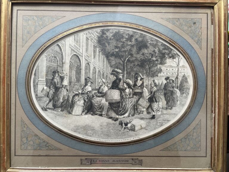 Lot de gravures comprenant : - 1/ Ninette, gravure d'après Boucher/Demarteau (a…