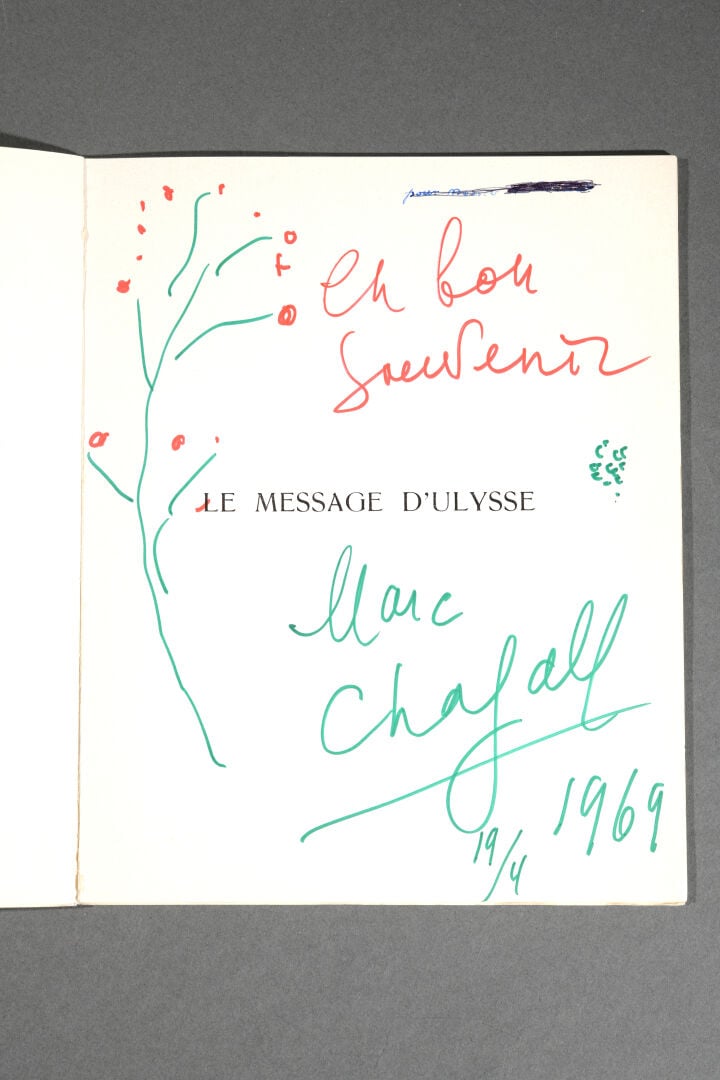 Marc CHAGALL (1887-1985) - Le message d'Ulysse - Plaquette de la Faculté de dro…