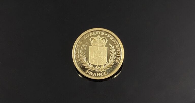 Médailles - France - Médaille en or commémorative du 65ème anniversaire de la L…