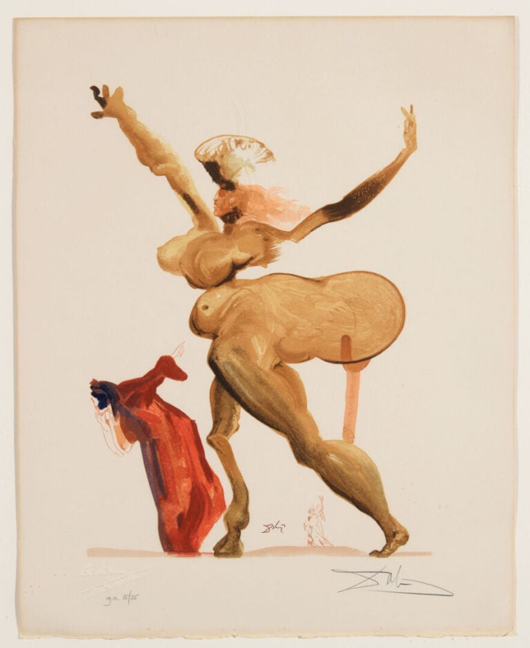 Salvador DALI (1904-1989) - La Divine Comédie - Lithographie - Signée en bas à…